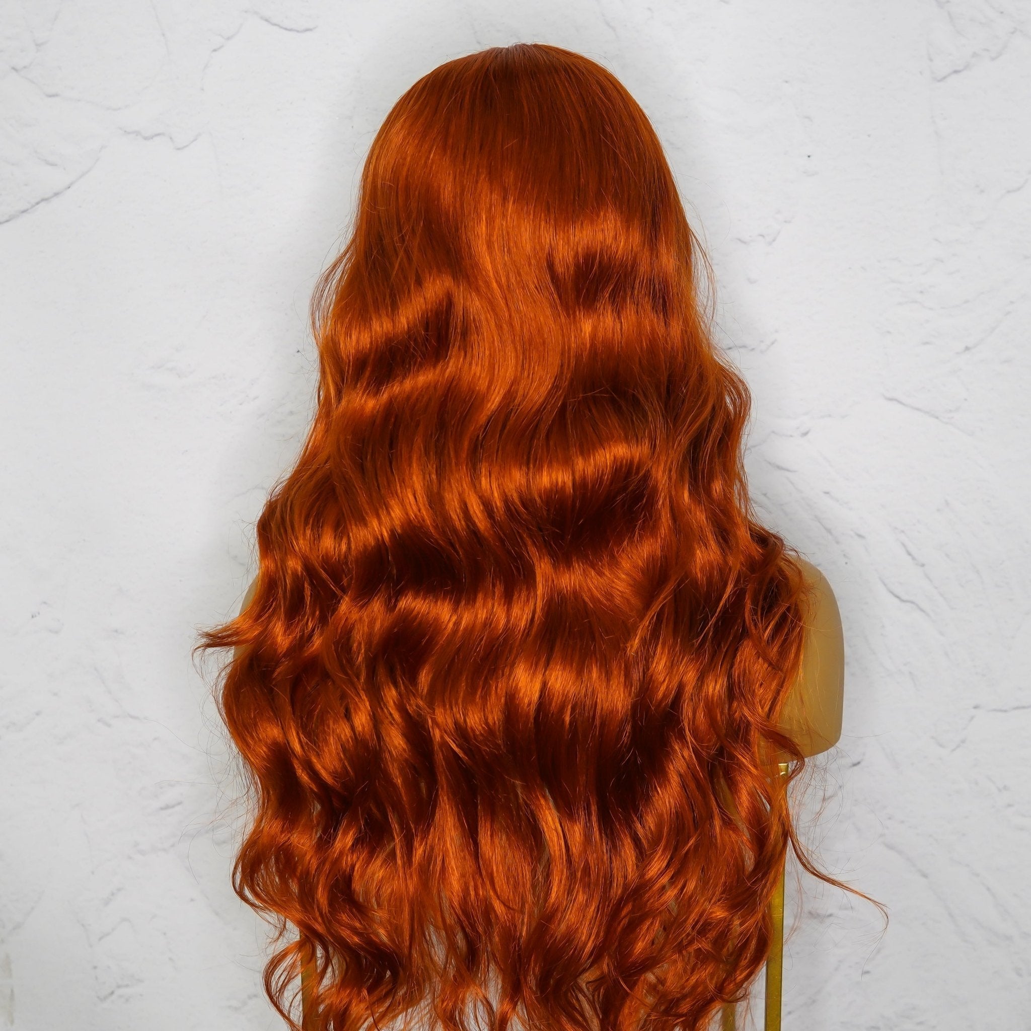 POLLY - Ginger - Lace Front Wig | Blonde, 28 Inch+, T-Part Lace Front, Synthetic Hair | Milk & Honey Wigs