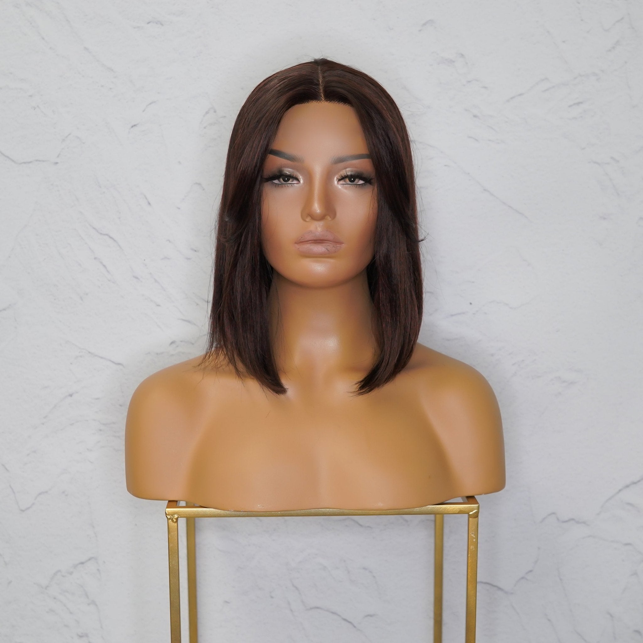 SABRINA Dark Brown Lace Front Wig - Milk & Honey Wigs