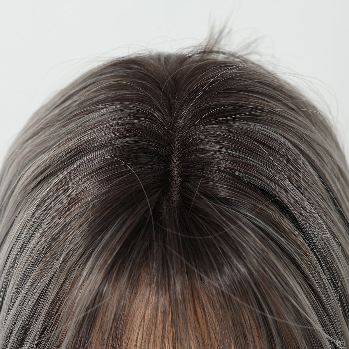 Salt and Pepper Layered Wig - MARKETPLACE | Grey, Fringe, Synthetic Hair | Milk & Honey Wigs