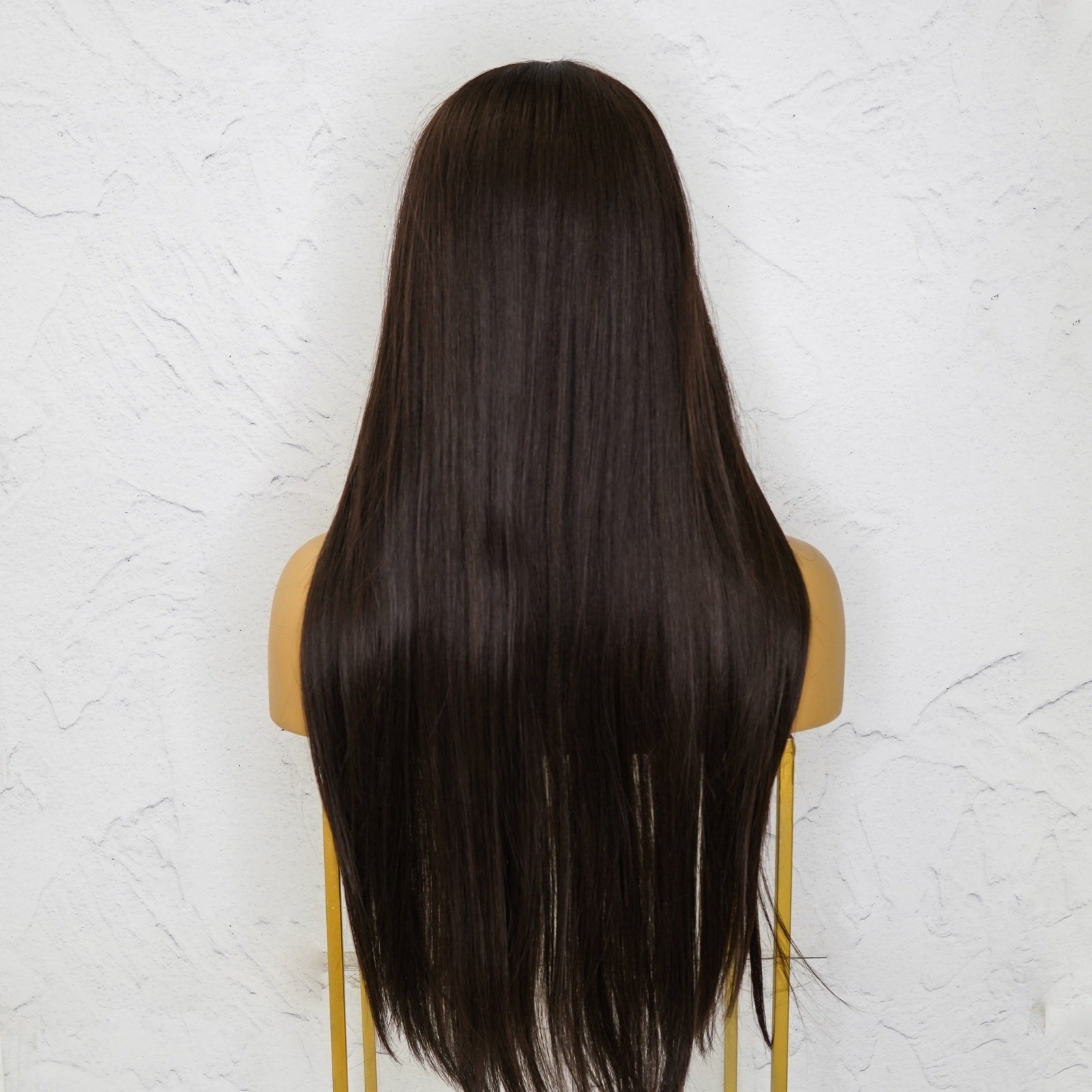 SAMIRA - Brown - Lace Front Wig | Brown, 26 Inch, T-Part Lace Front, Synthetic Hair | Milk & Honey Wigs