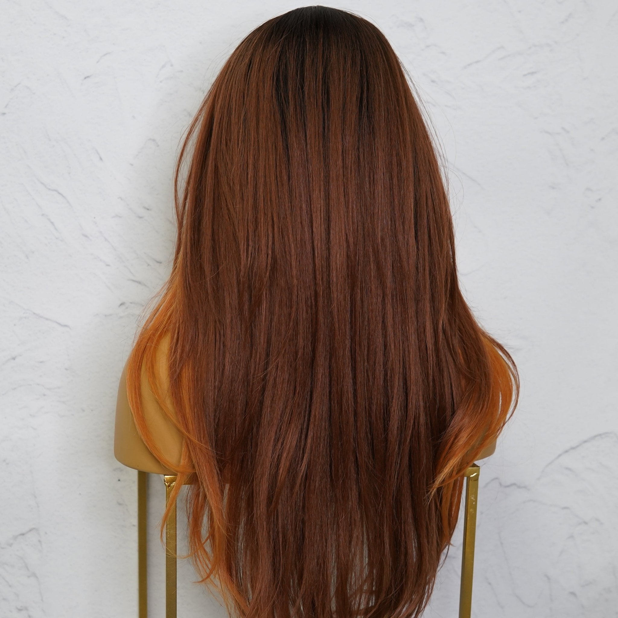 SELENE - Flame - Lace Front Wig | Red, 22 Inch, T-Part Lace Front, Synthetic Hair | Milk & Honey Wigs
