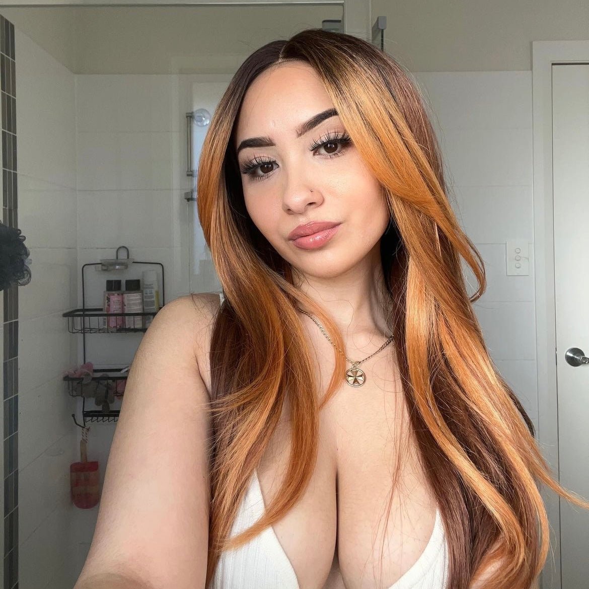 SELENE - Flame - Lace Front Wig | Red, 22 Inch, T-Part Lace Front, Synthetic Hair | Milk & Honey Wigs