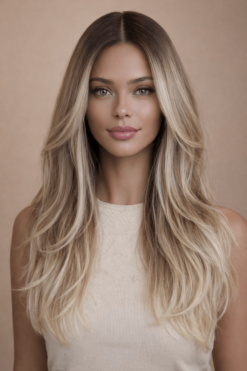 SELENE - Lived-In Blonde - Lace Front Wig | Blonde, 22 Inch, T-Part Lace Front, Synthetic Hair | Milk & Honey Wigs