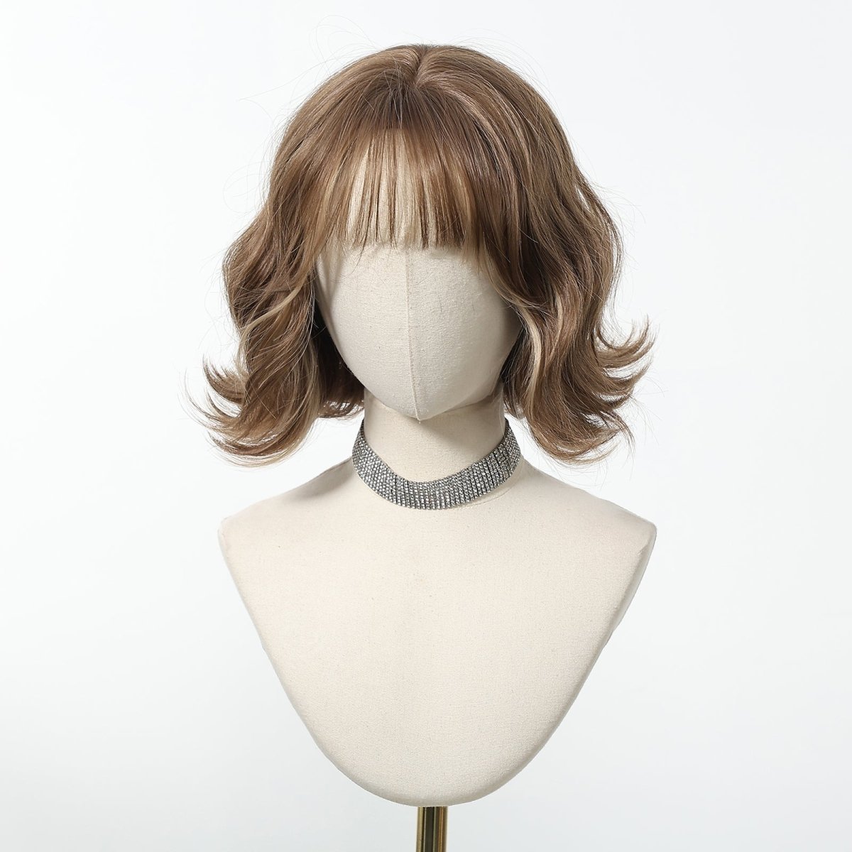 Short Wavy Brown Wig - MARKETPLACE | Brown, Fringe, Synthetic Hair | Milk & Honey Wigs