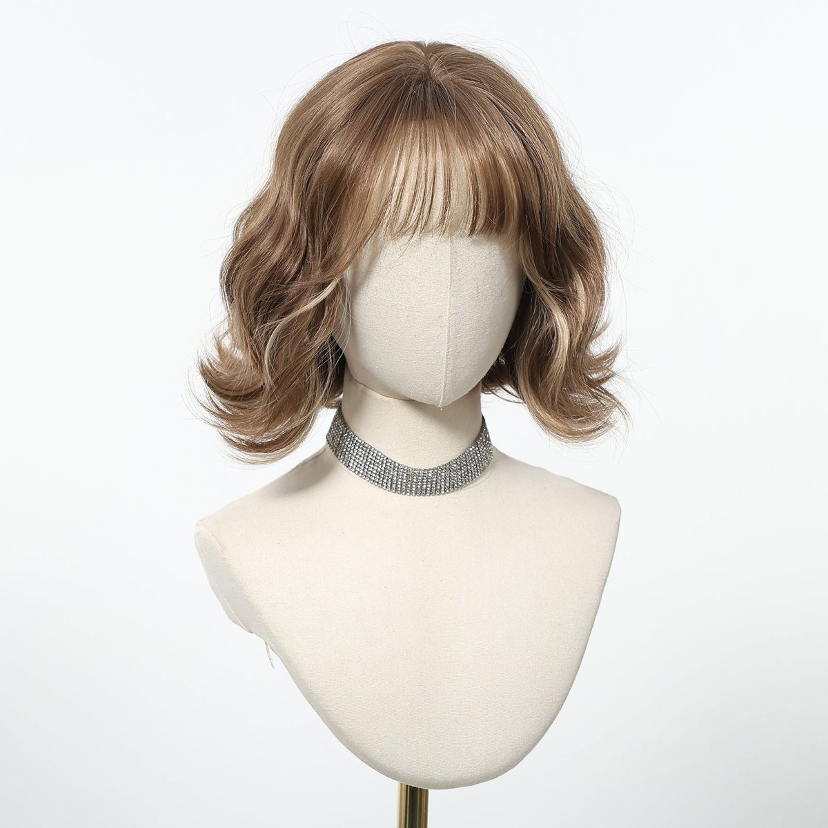 Short Wavy Brown Wig - MARKETPLACE | Brown, Fringe, Synthetic Hair | Milk & Honey Wigs