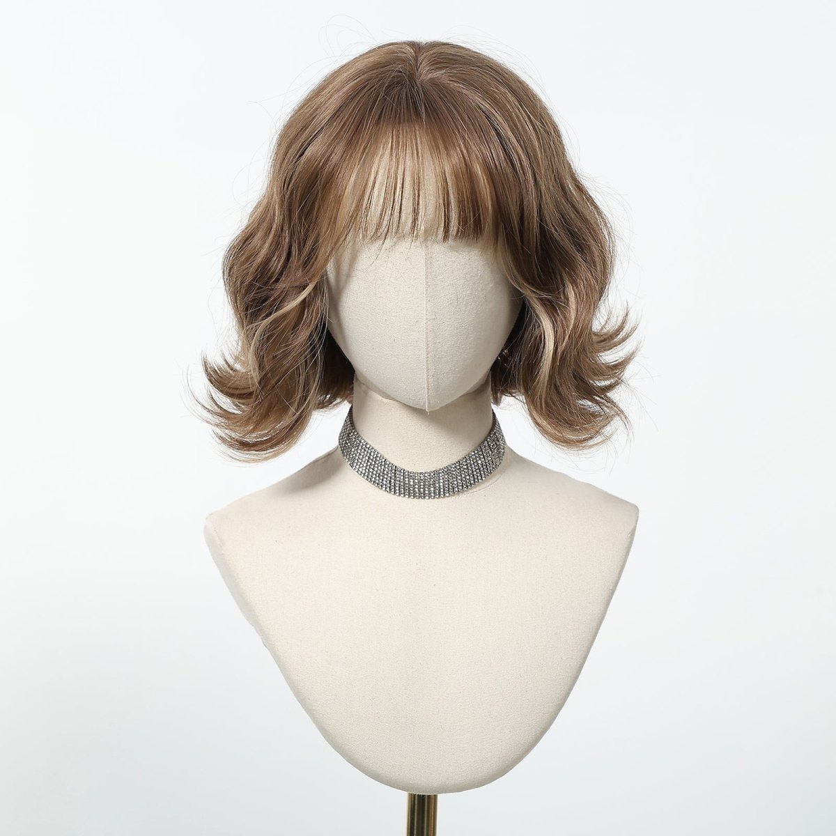 Short Wavy Brown Wig - MARKETPLACE | Brown, Fringe, Synthetic Hair | Milk & Honey Wigs