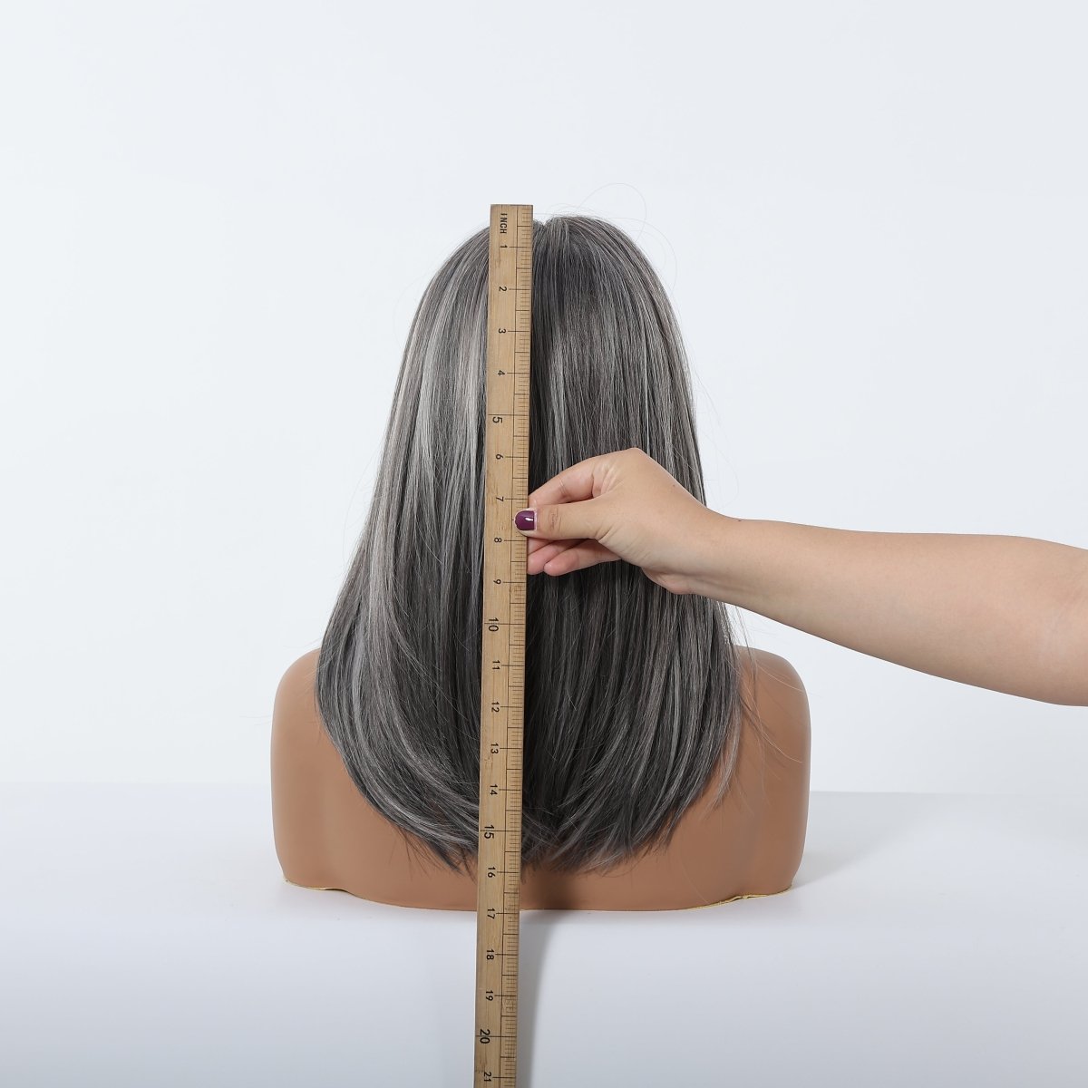 Silver Grey Layered Wig - MARKETPLACE | Grey, Fringe, Synthetic Hair | Milk & Honey Wigs