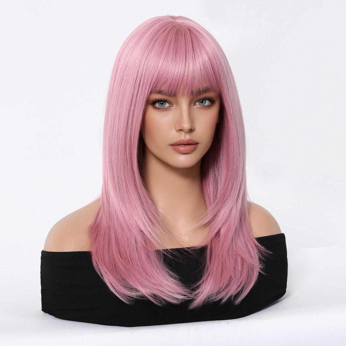Straight Pastel Pink Wig - MARKETPLACE | Pink, Fringe, Synthetic Hair | Milk & Honey Wigs