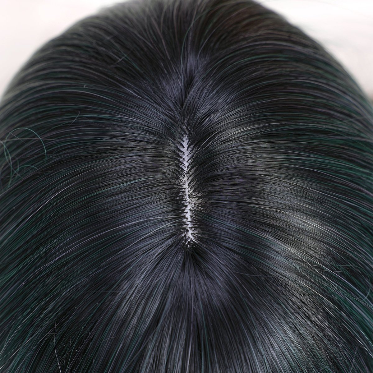 Teal Highlight Layered with Curtain Bangs Wig - MARKETPLACE | Green, Fringe, Synthetic Hair | Milk & Honey Wigs