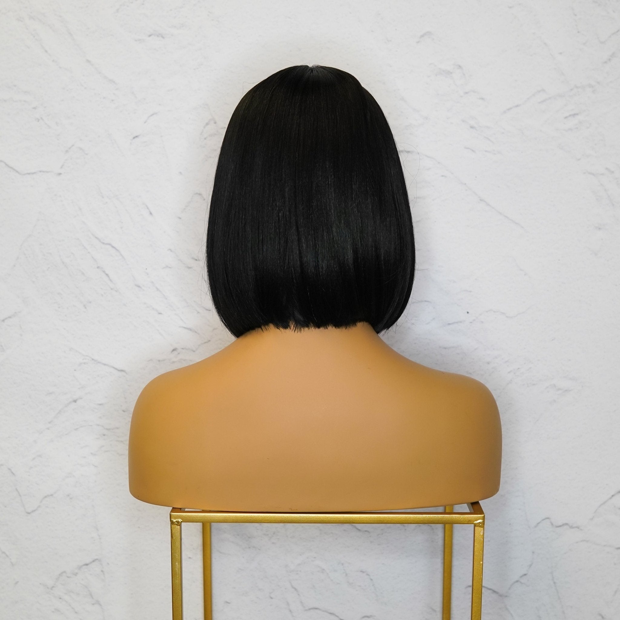 TILLY - Black - Lace Front Wig | Black, 12 Inch & Shorter, T-Part Lace Front, Synthetic Hair | Milk & Honey Wigs