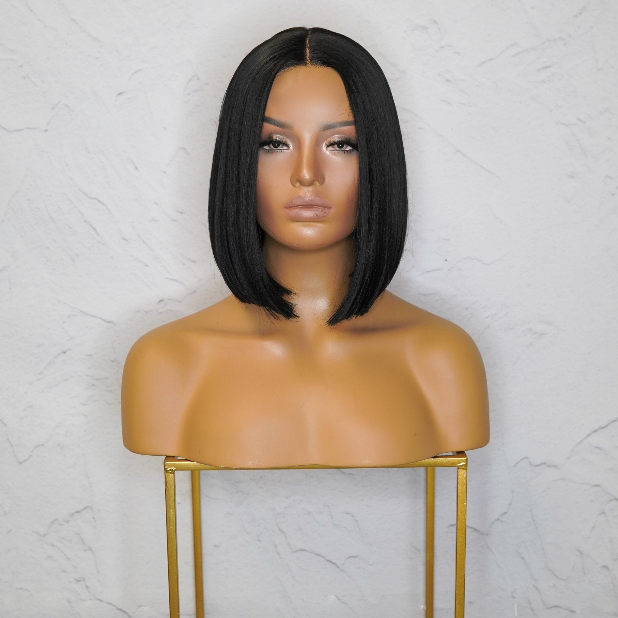 TILLY - Black - Lace Front Wig | Black, 12 Inch & Shorter, T-Part Lace Front, Synthetic Hair | Milk & Honey Wigs