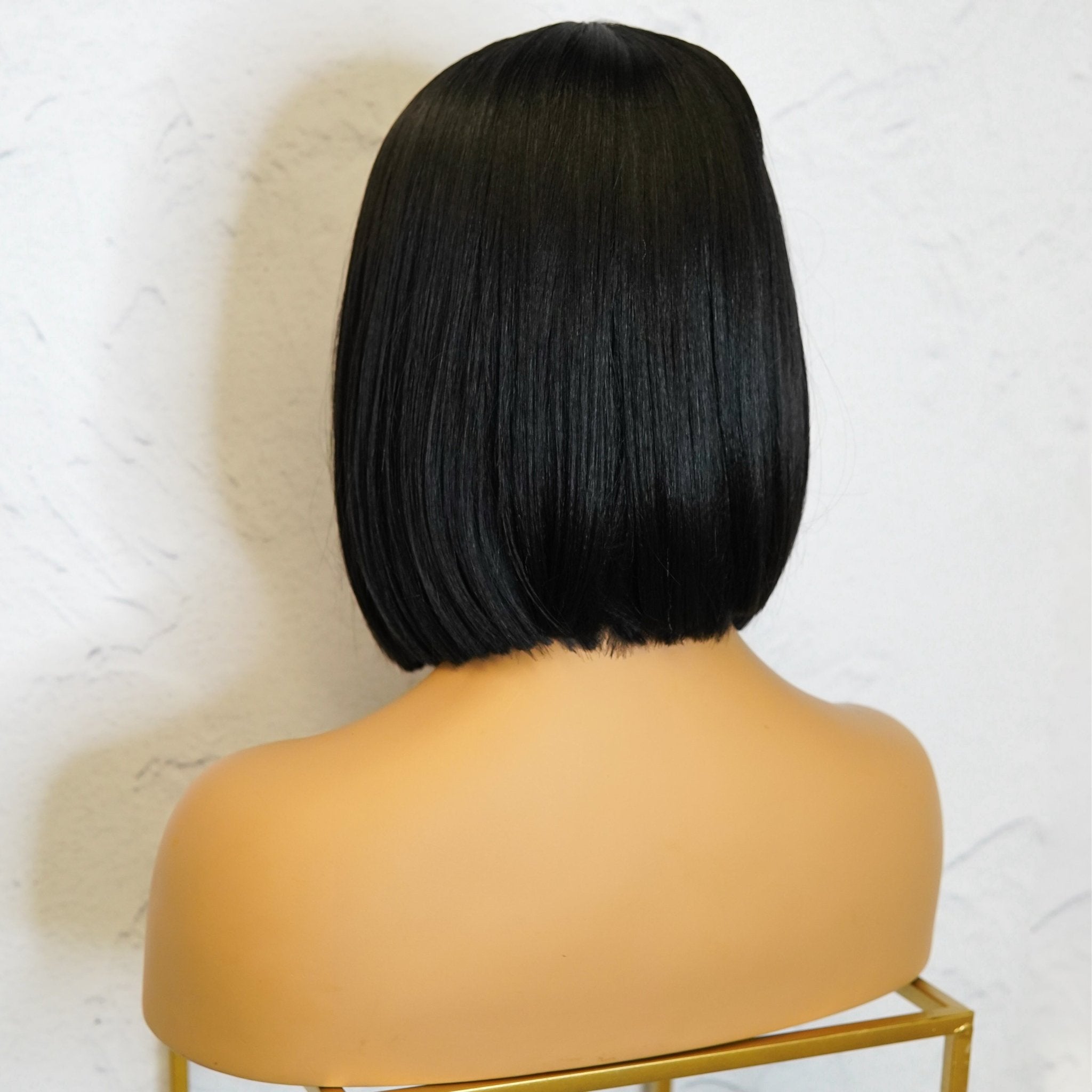 TILLY - Black - Lace Front Wig | Black, 12 Inch & Shorter, T-Part Lace Front, Synthetic Hair | Milk & Honey Wigs