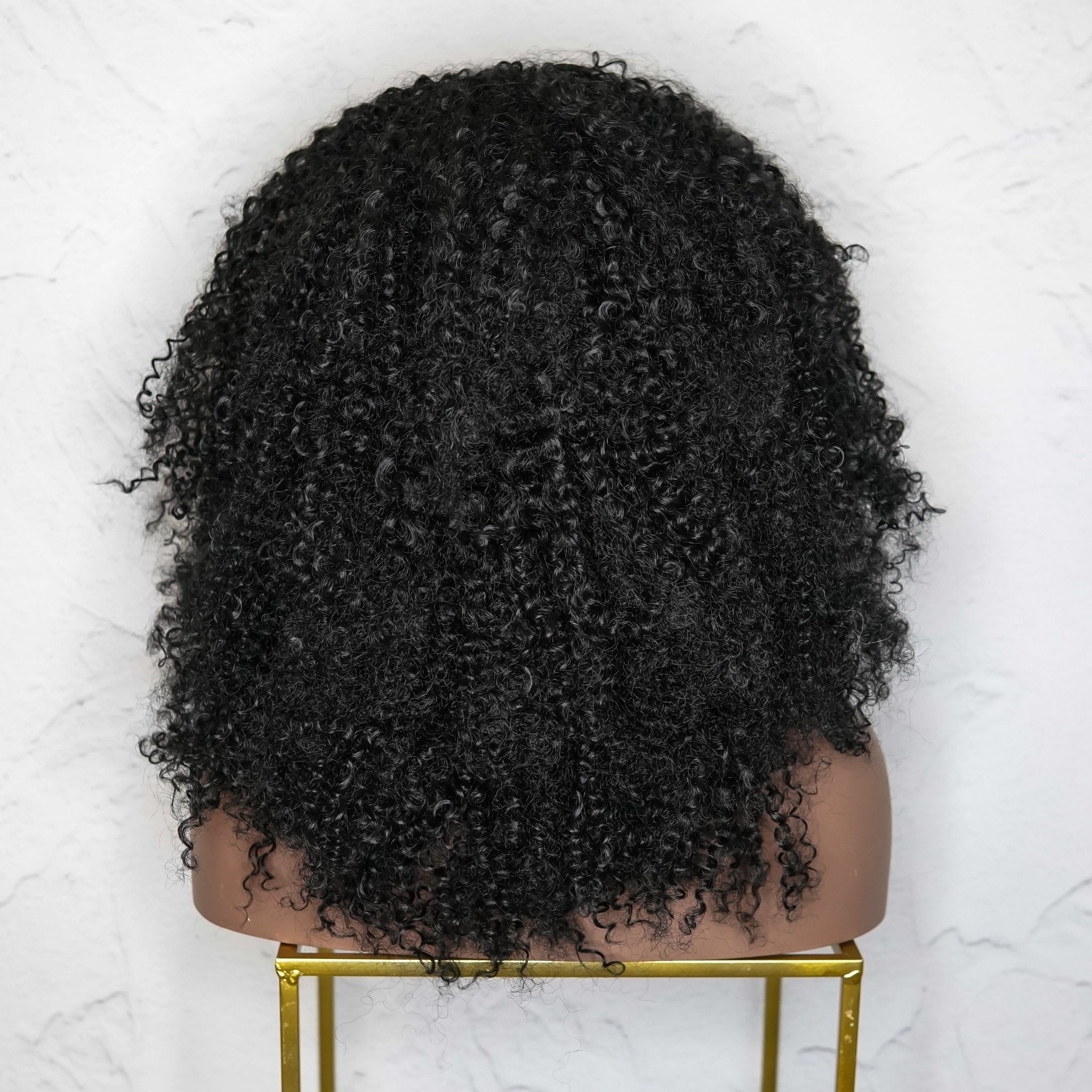 TYRA - Black - Afro Curl Wig | Black, 18 Inch, Fringe, Synthetic Hair | Milk & Honey Wigs