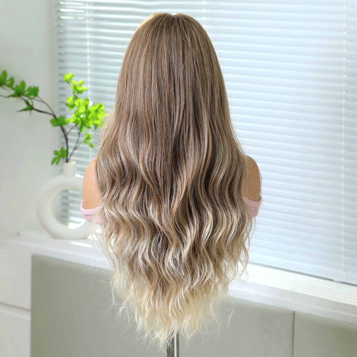 Wavy Long Warm Blonde 13x6 Lace Front Wig - MARKETPLACE | Blonde, 13x6 Lace Front, Synthetic Hair | Milk & Honey Wigs