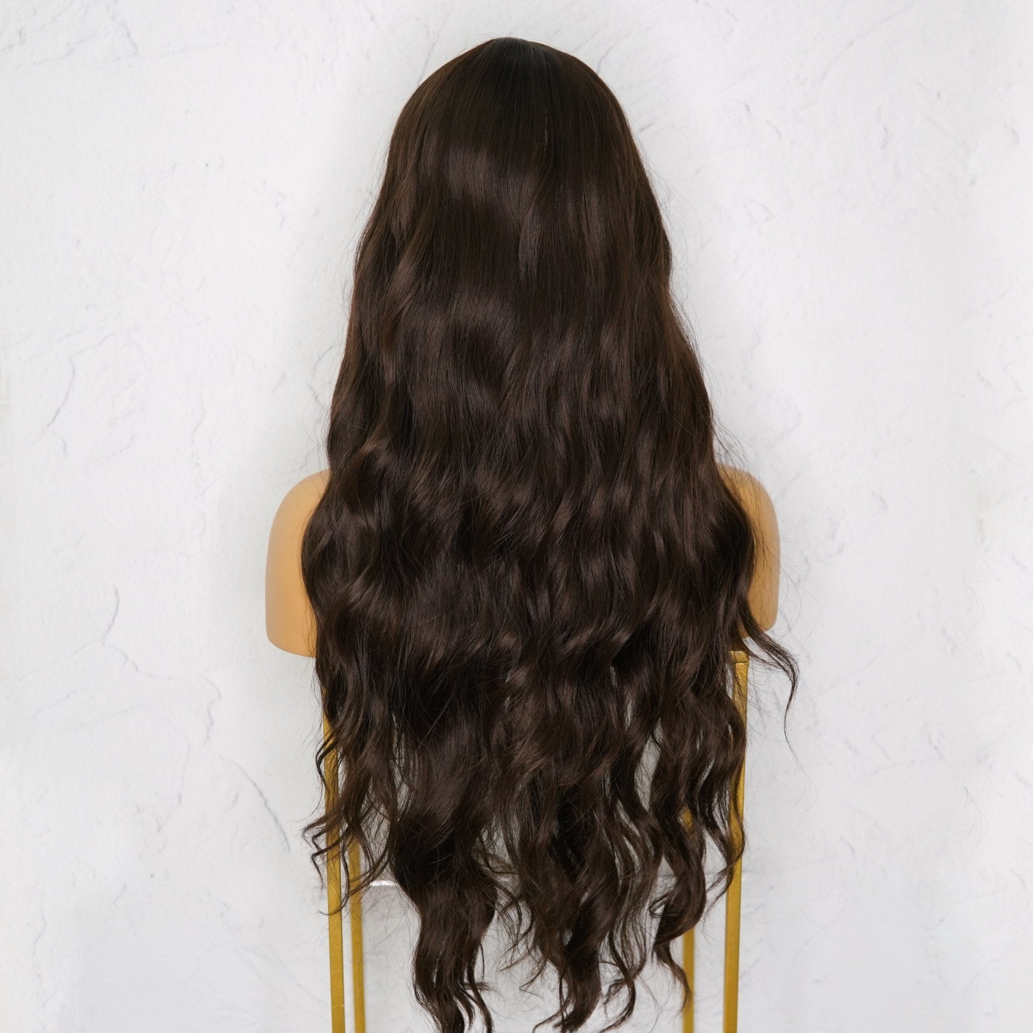 YASMIN - Dark Brown - Fringe Wig | Brown, 28 Inch+, Fringe, Synthetic Hair | Milk & Honey Wigs