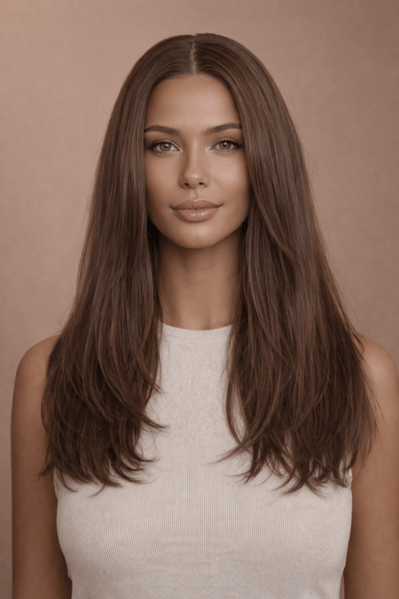 ZYPHER - Ash Brown - Lace Front Wig | Brown, 16 Inch, 13x6 Lace Front, Synthetic Hair | Milk & Honey Wigs