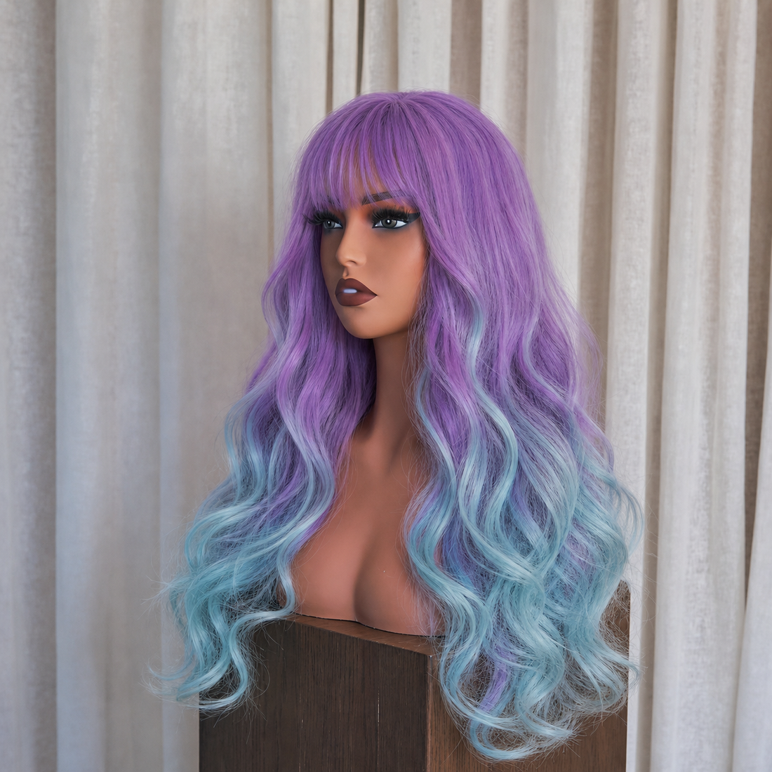 ADELE - Ombre Purple - Fringe Wig