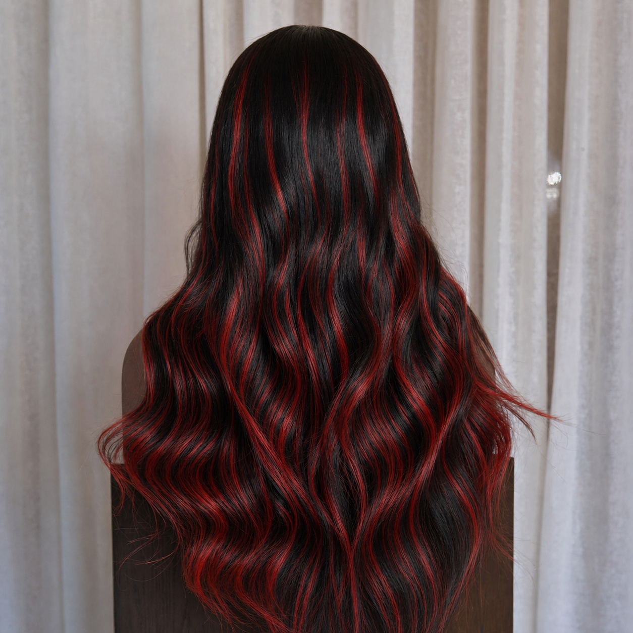 ALEXA - Red - Fringe Wig