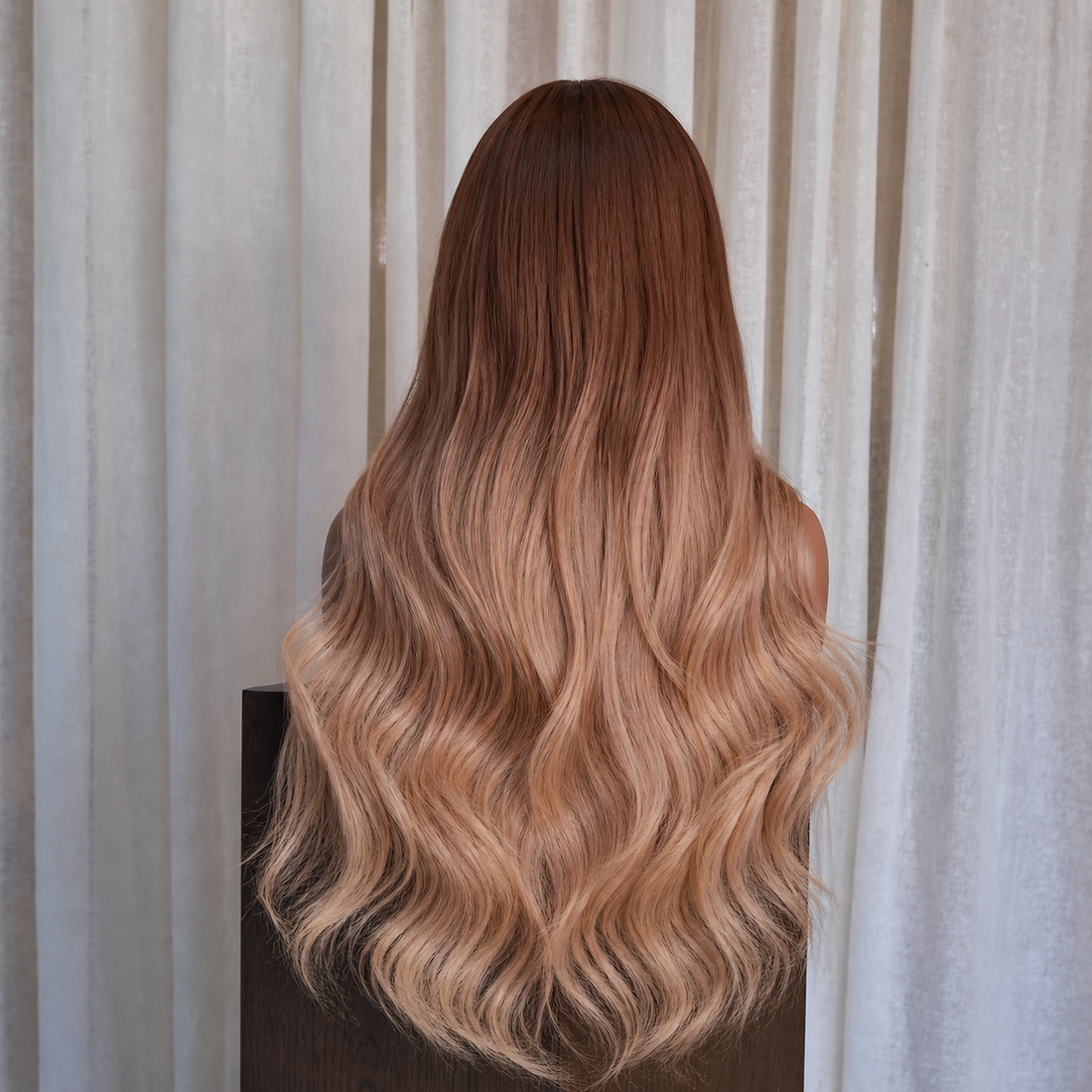 ANNA Ombre Brown Fringe Wig