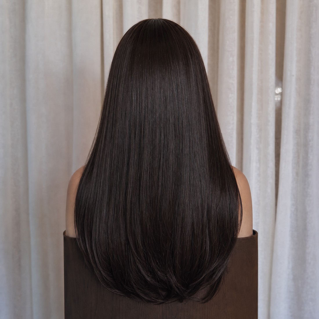 ASHLEY - Dark Brown - Fringe Wig