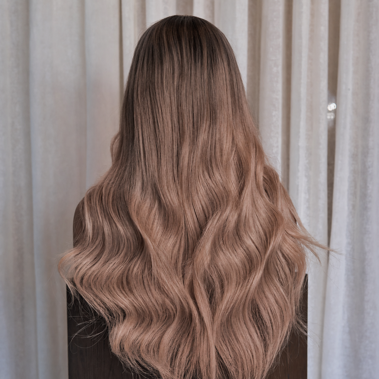 AUGUST Brown Ombre Fringe Wig