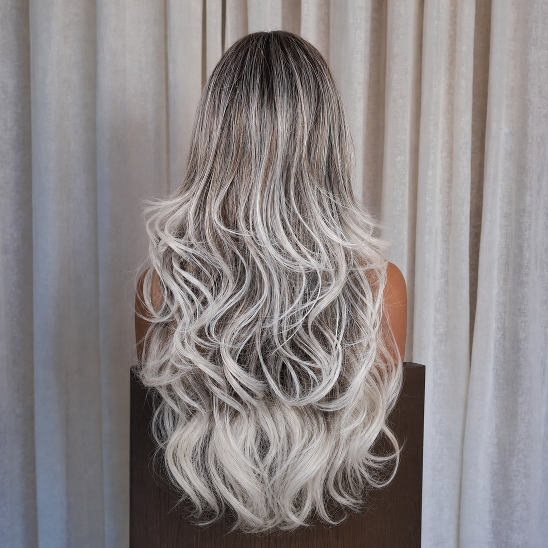 Ash Brown to Platinum Blonde Wig | Milk &amp; Honey Wigs