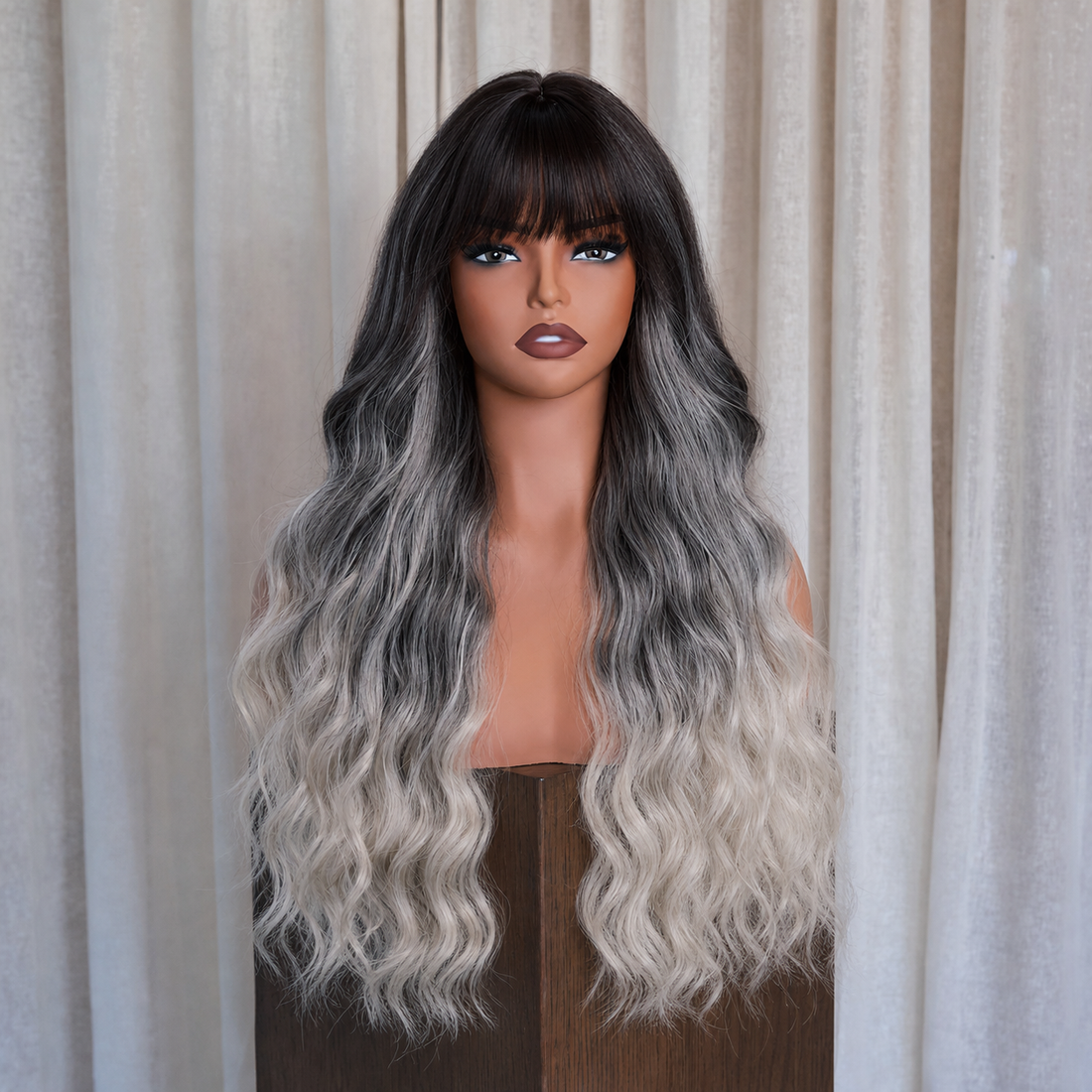 Black to Silver Ombre Wig | Milk &amp; Honey Wigs