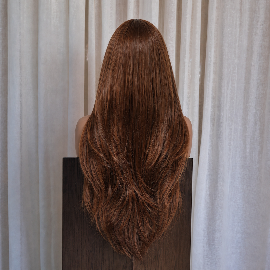 Chestnut Brown Layered Wig | Milk &amp; Honey Wigs