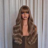 Chestnut Brown Long Wavy Wig | Milk & Honey Wigs