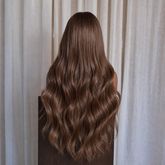 Chestnut Brown with Full Fringe  Wig | Milk & Honey Wigs