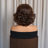 Dark Brown Curl Fringe Wig | Milk & Honey Wigs