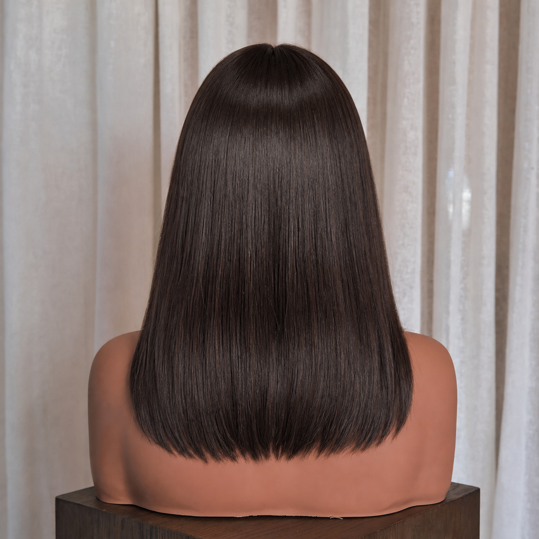 Dark Brown Fringe Wig | Milk &amp; Honey Wigs