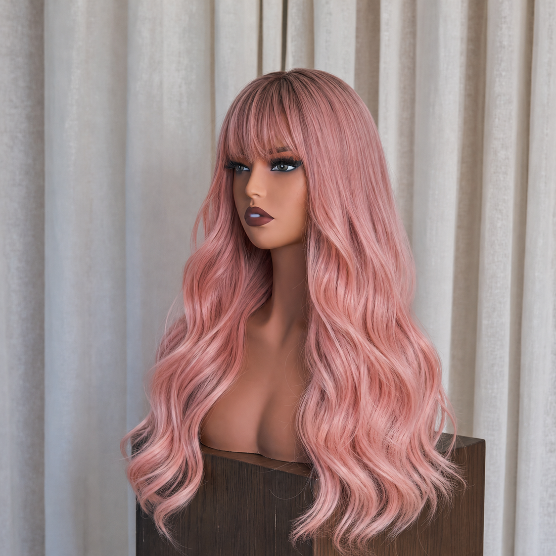 EVA - Pink Ombre - Fringe Wig
