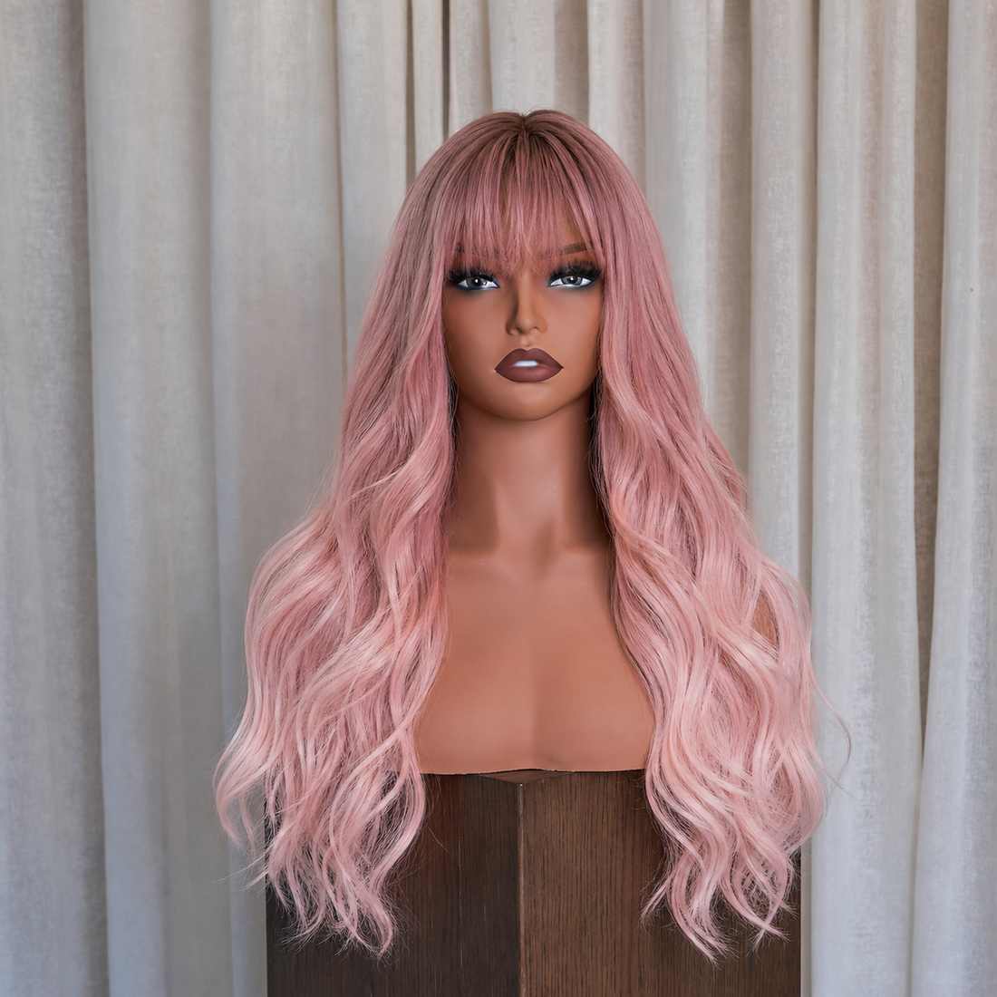 EVA - Pink Ombre - Fringe Wig