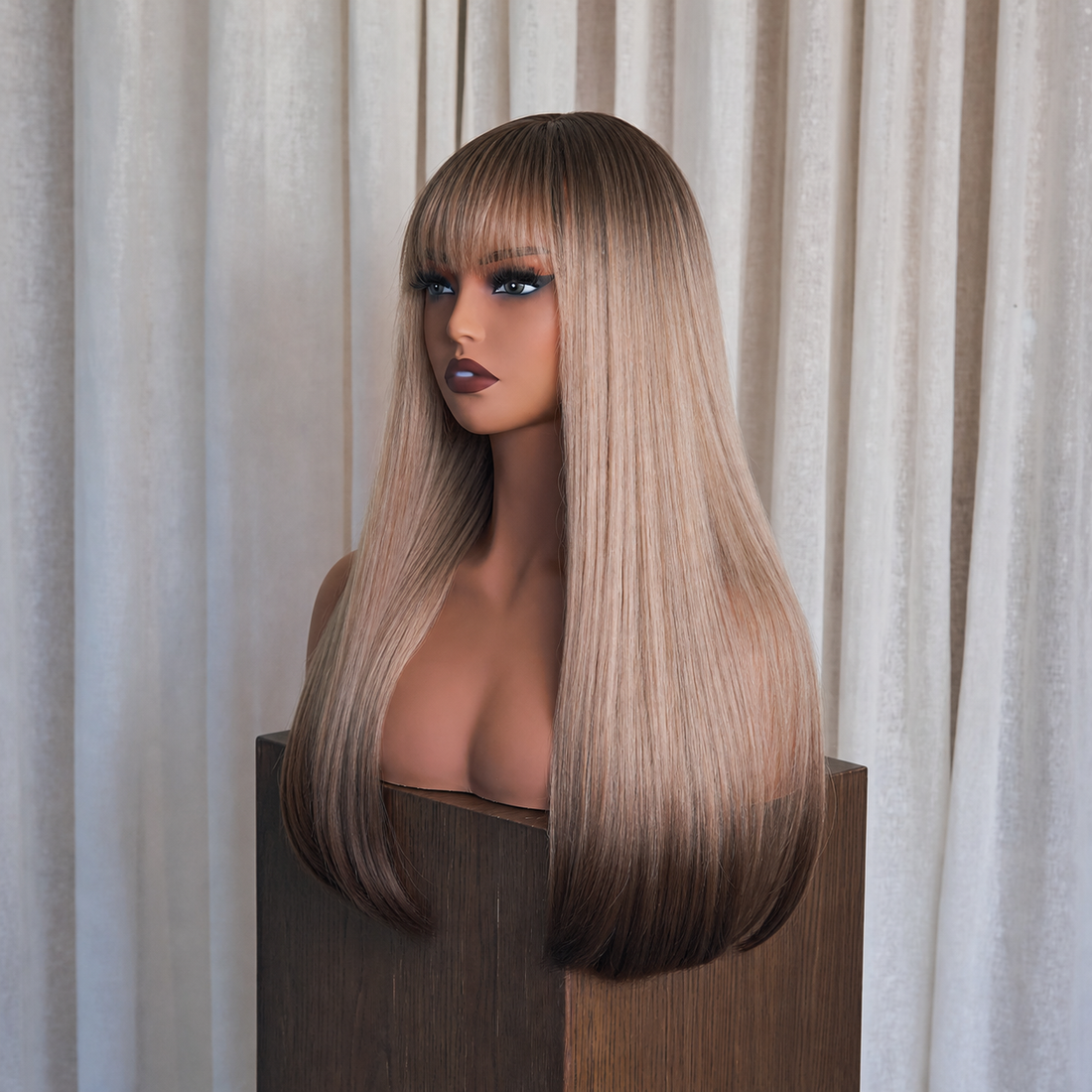 GEORGIE - Ombre Blonde - Fringe Wig