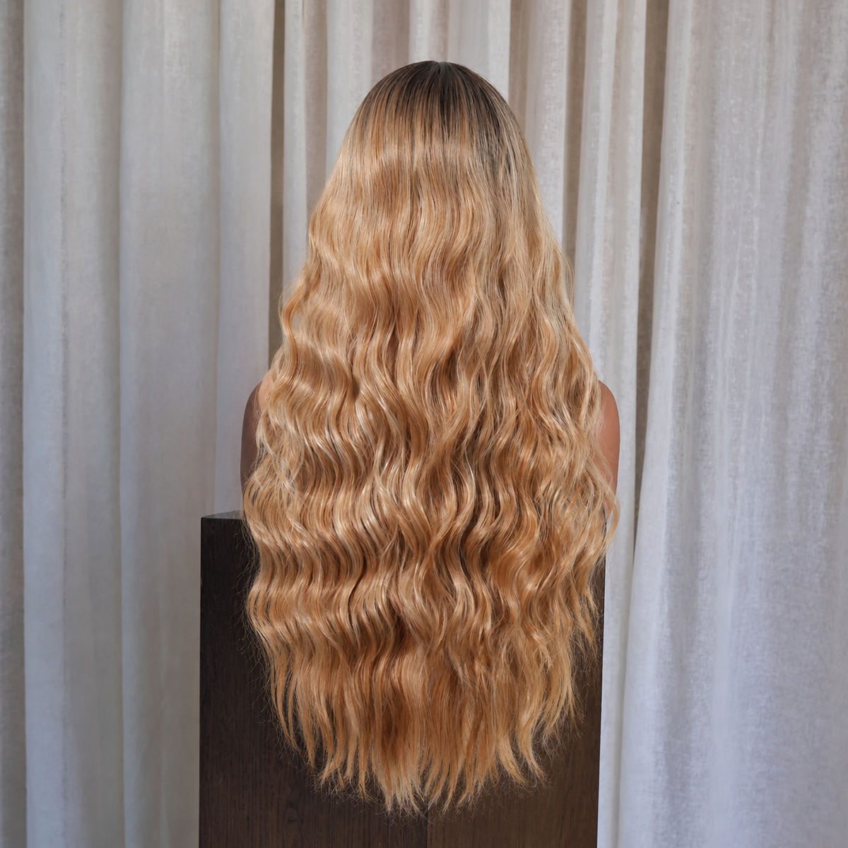Honey Blonde with Dark Roots Wig | Milk &amp; Honey Wigs