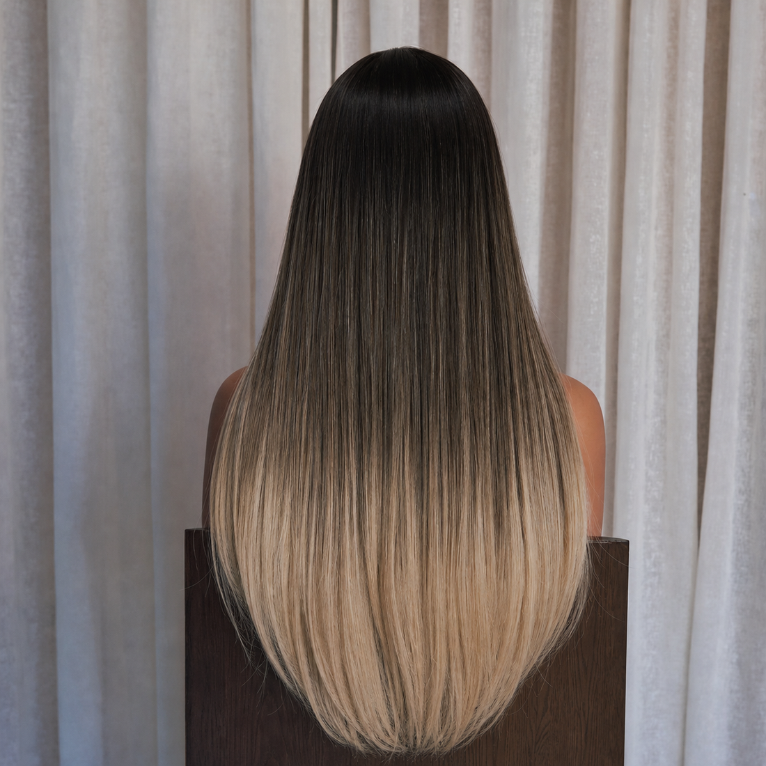 ISHA - Brown Ombre - Fringe Wig