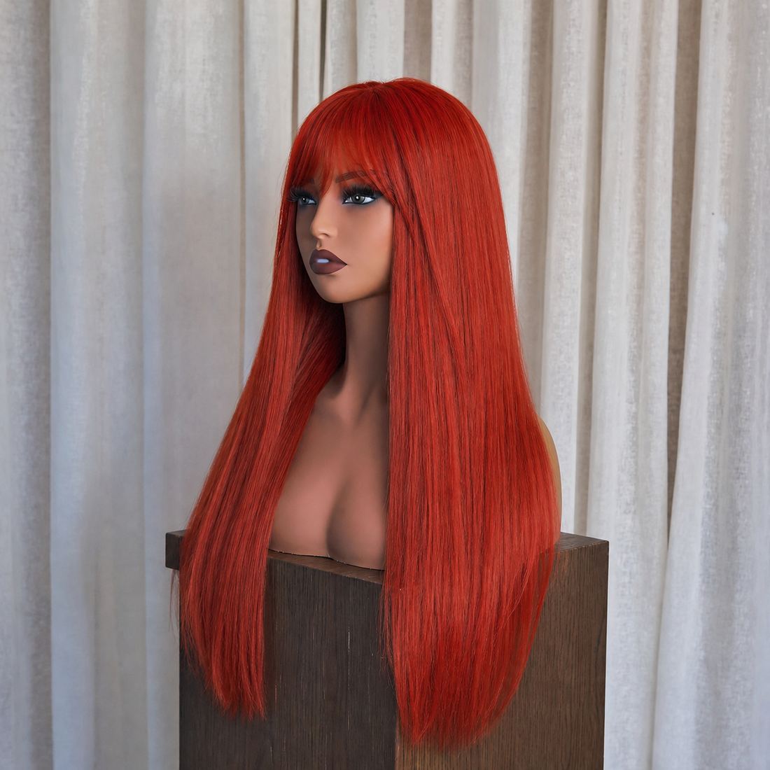 KERRY - Red - Fringe Wig