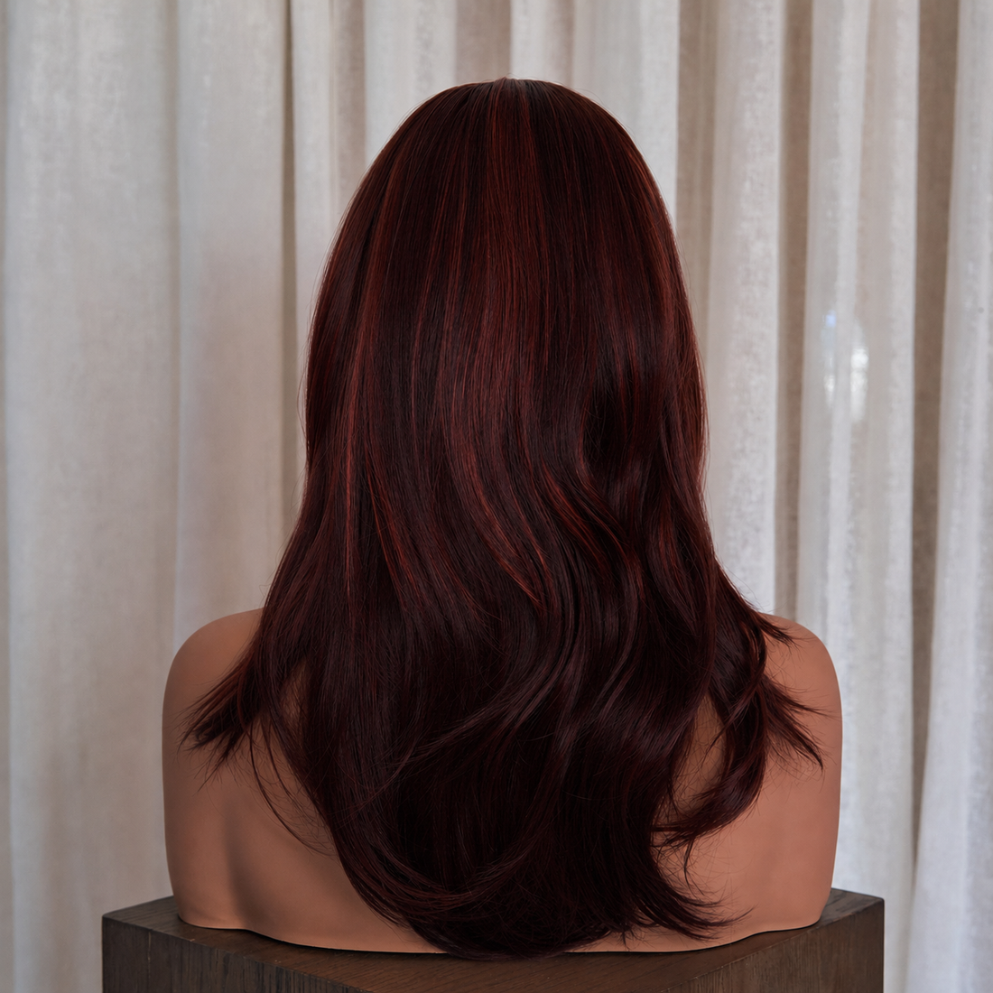 LAYTON - Burgundy - Fringe Wig