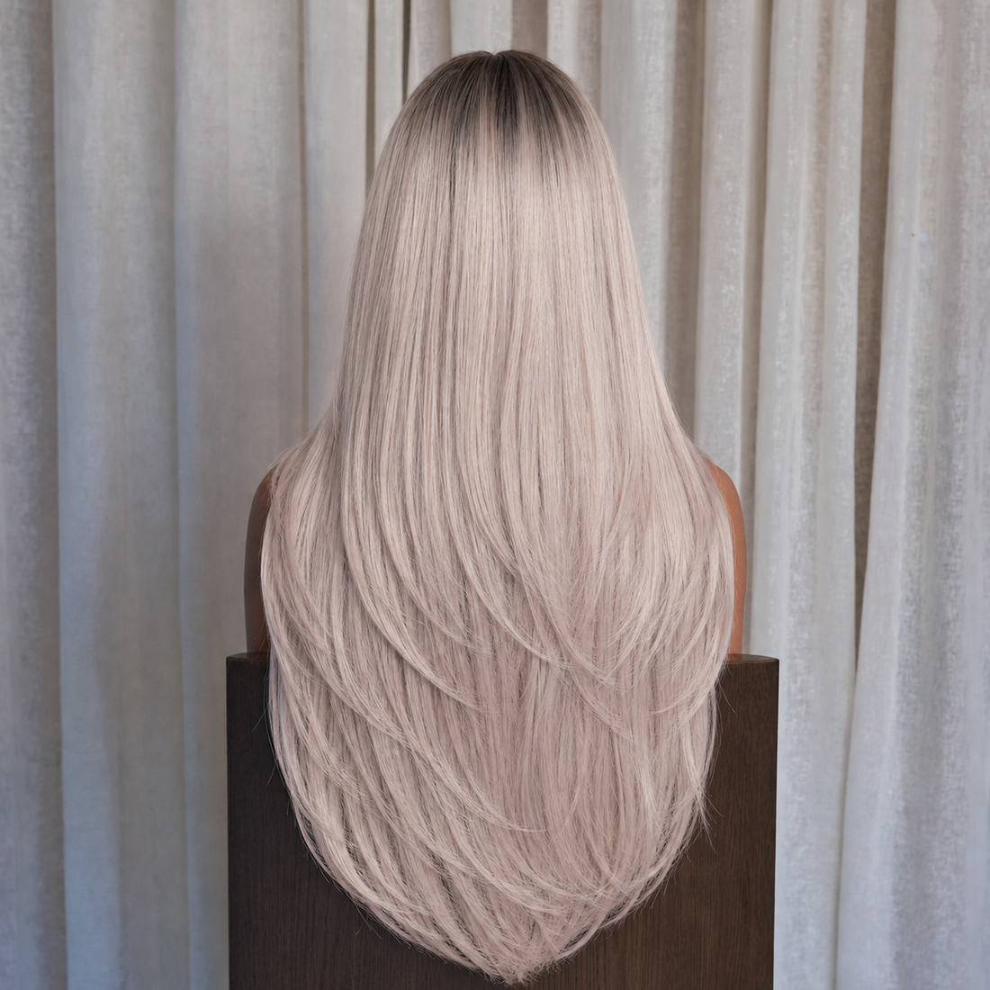 Layered Silver Blonde Wig | Milk &amp; Honey Wigs