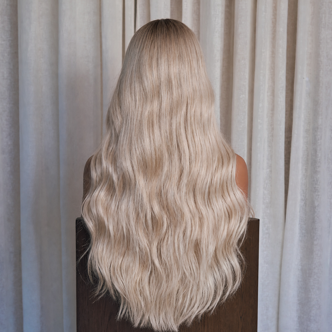 Long Ombre Blonde Wavy 13x6 Lace Front Wig | Milk &amp; Honey Wigs