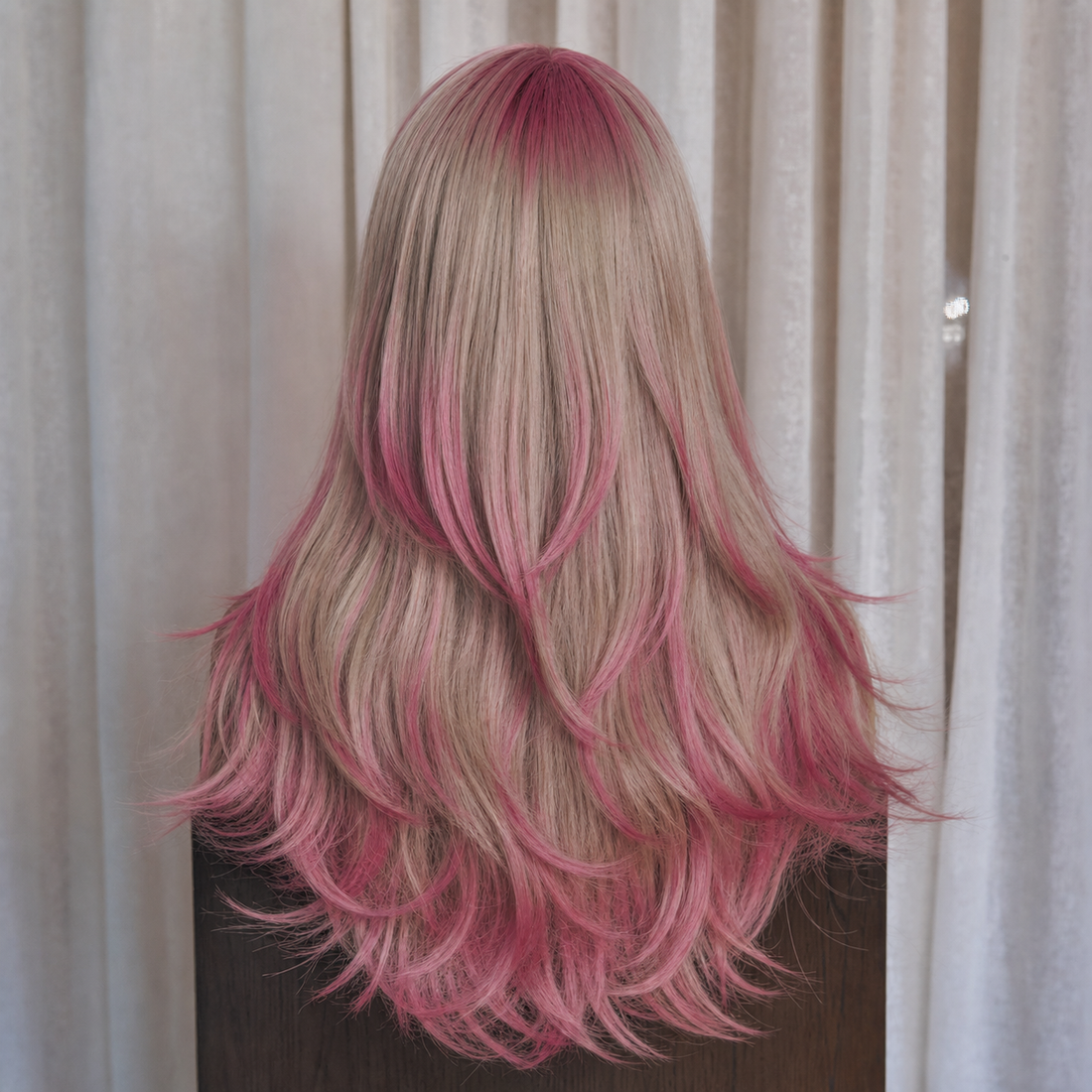 MATILDA - Ombre Pink - Fringe Wig