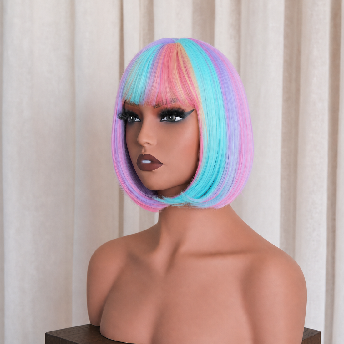 MIAH - Rainbow - Fringe Bob Wig