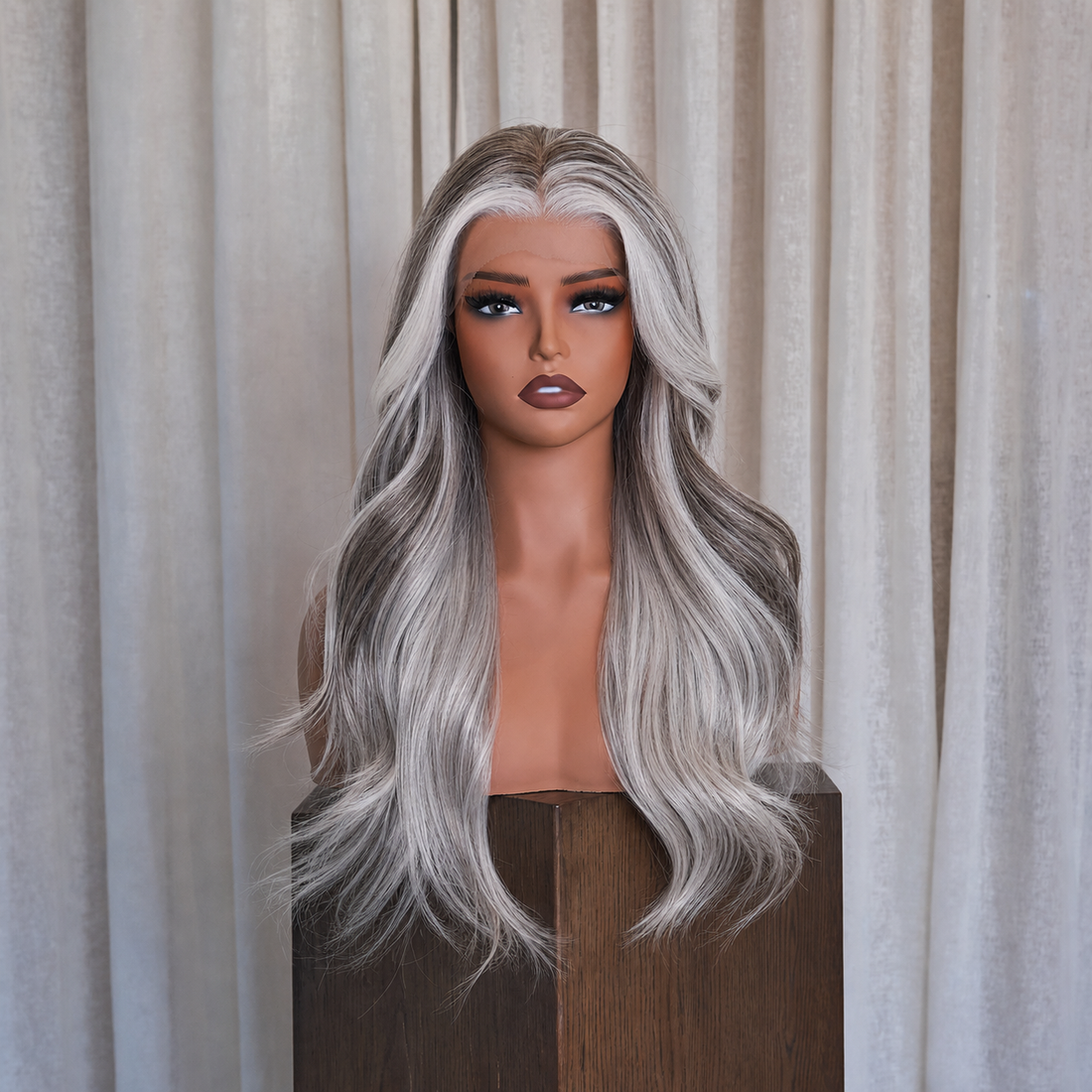 Miixed Salt &amp; Pepper Grey 13x6 Lace Front Wig | Milk &amp; Honey Wigs