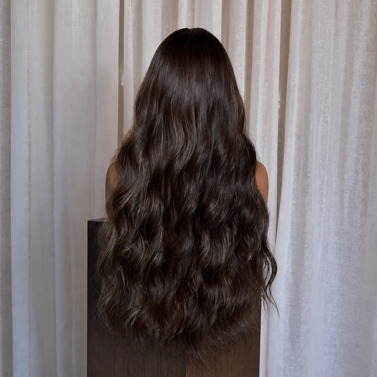 Natural Black Wavy Wig | Milk &amp; Honey Wigs