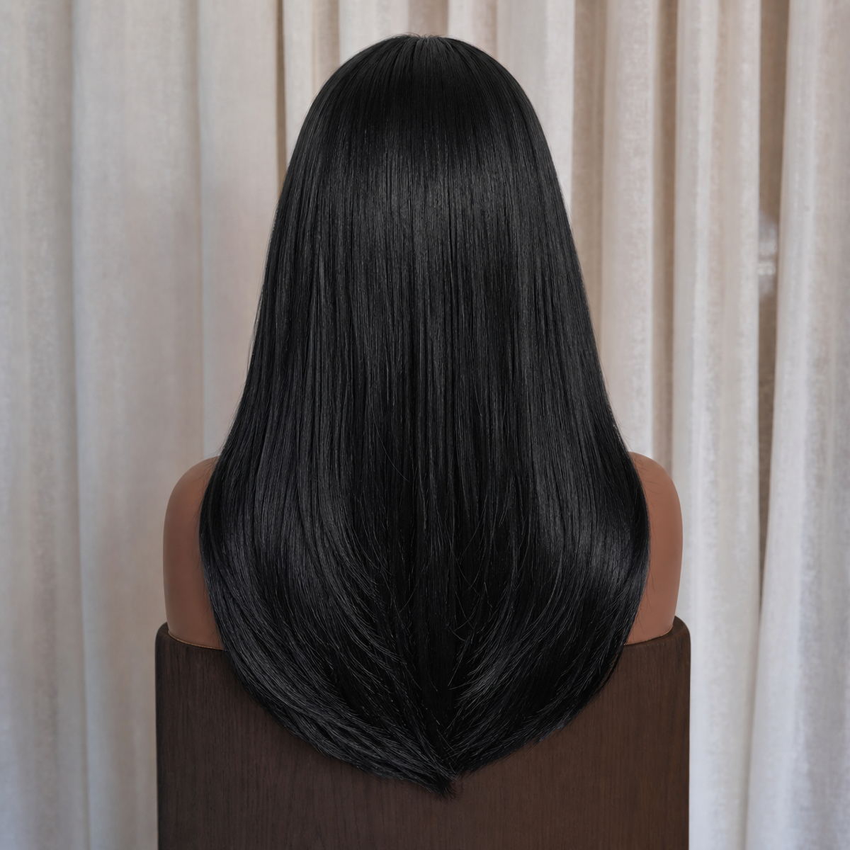 Natural Black Wig with Layers | Milk &amp; Honey Wigs