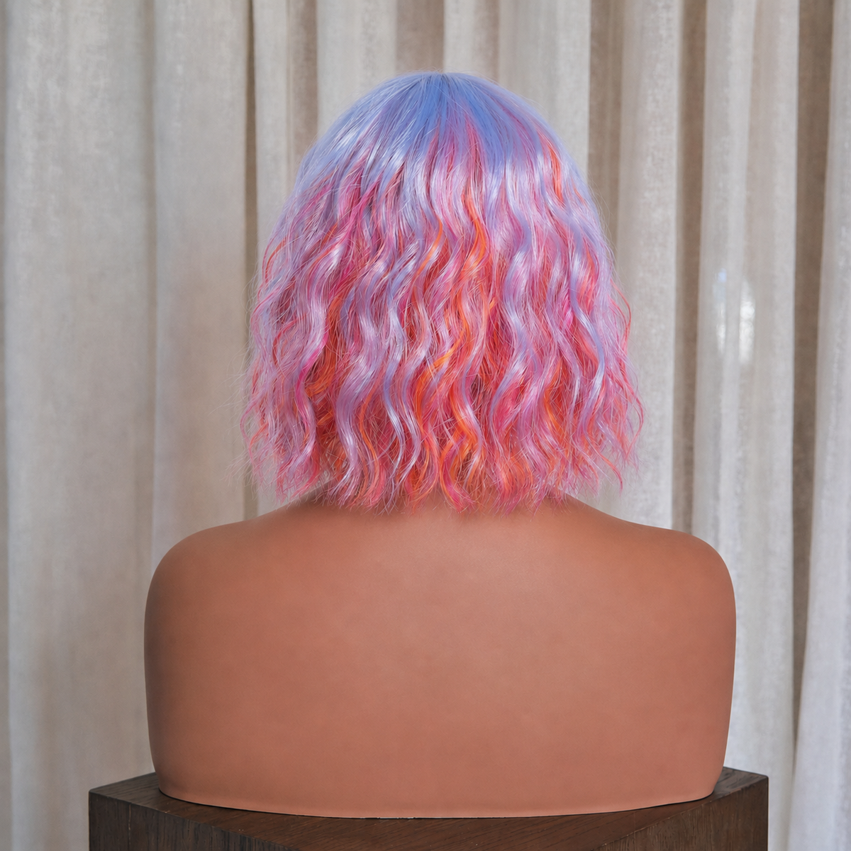 Pastel Rainbow Bob with Fringe Wig | Milk &amp; Honey Wigs