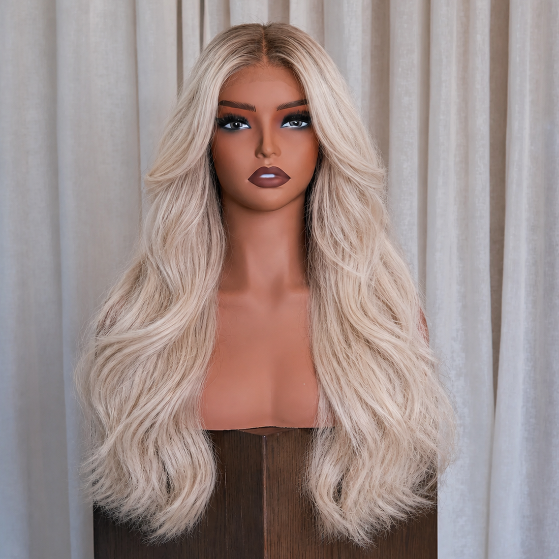 PALOMA - Rooted Pearl Blonde - 13×6 Lace Front Wig