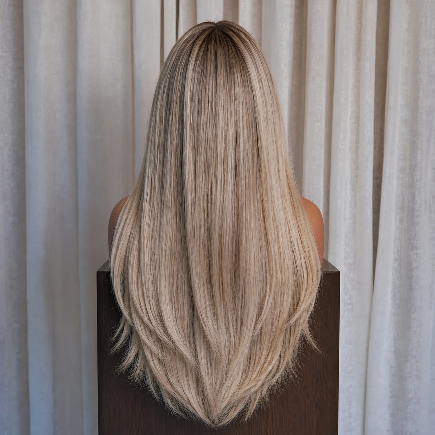 LIVIA - Rooted Champagne Blonde - 13x6 Lace Front Wig