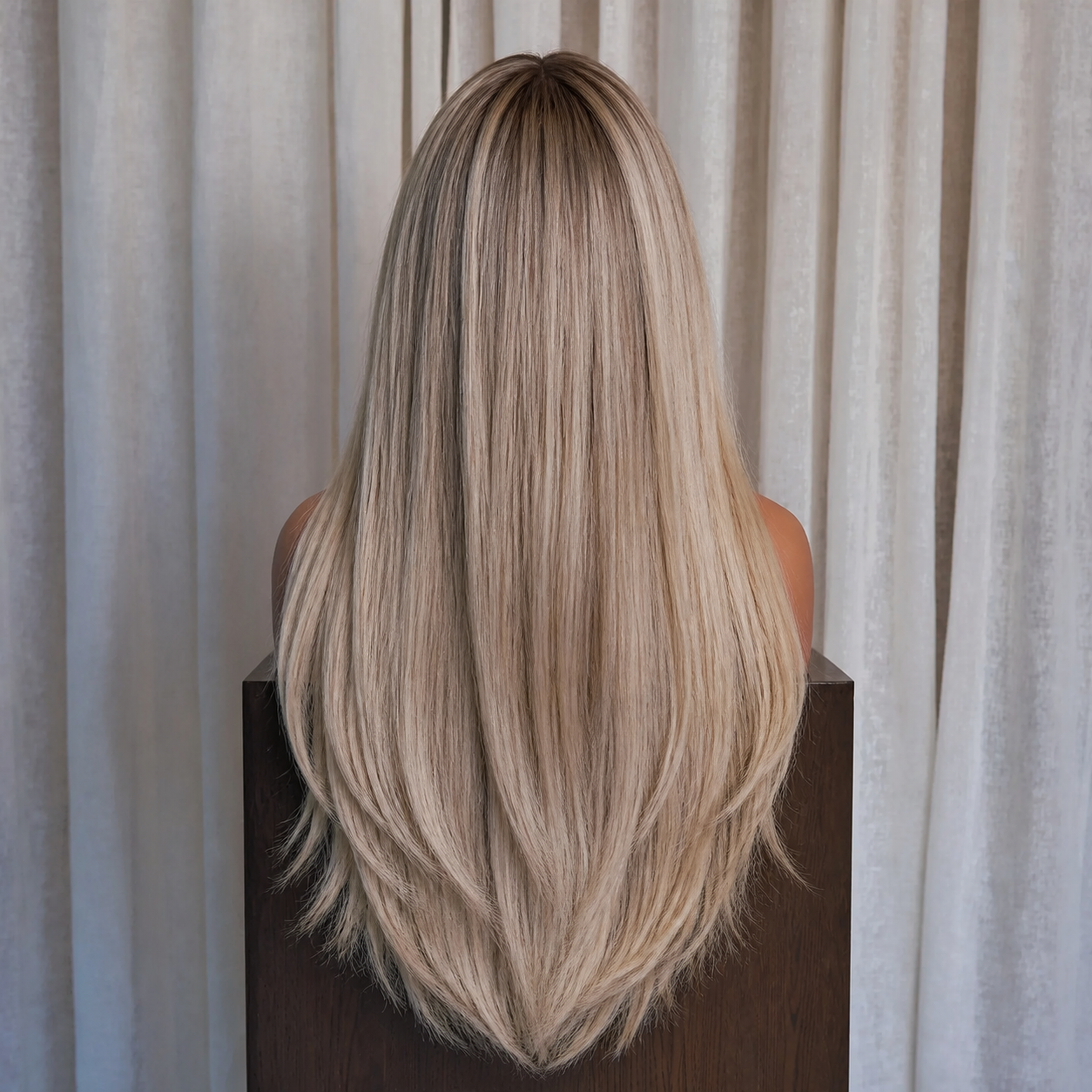 LIVIA - Rooted Champagne Blonde - 13x6 Lace Front Wig
